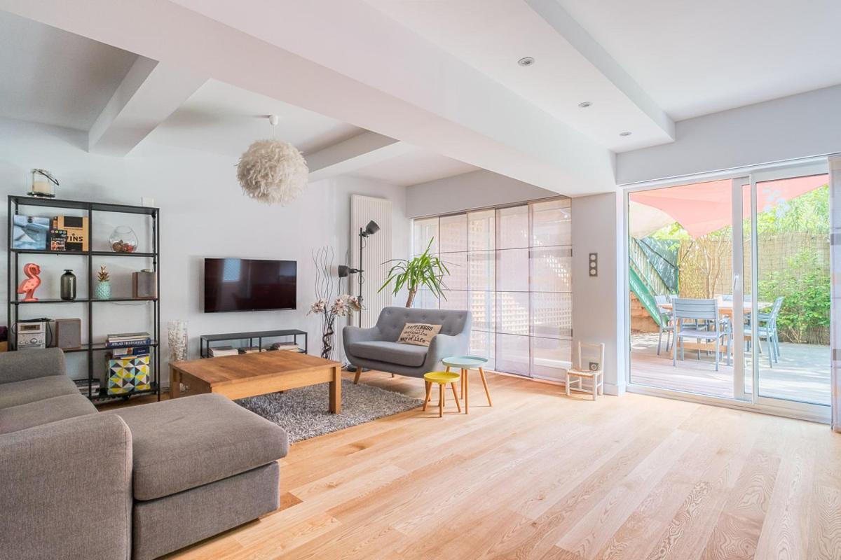Apt T5 Renove Avec Bureau Jardin Et Parking En Centre Ville Toulouse Ngoại thất bức ảnh
